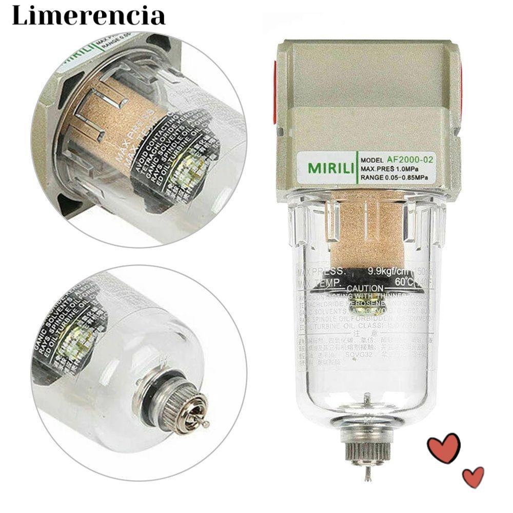 LIMERENCIA AF2000-02 กรองอากาศ Water Moisture Compressor สีสเปรย์เครื่องมือ Moisture Trap
