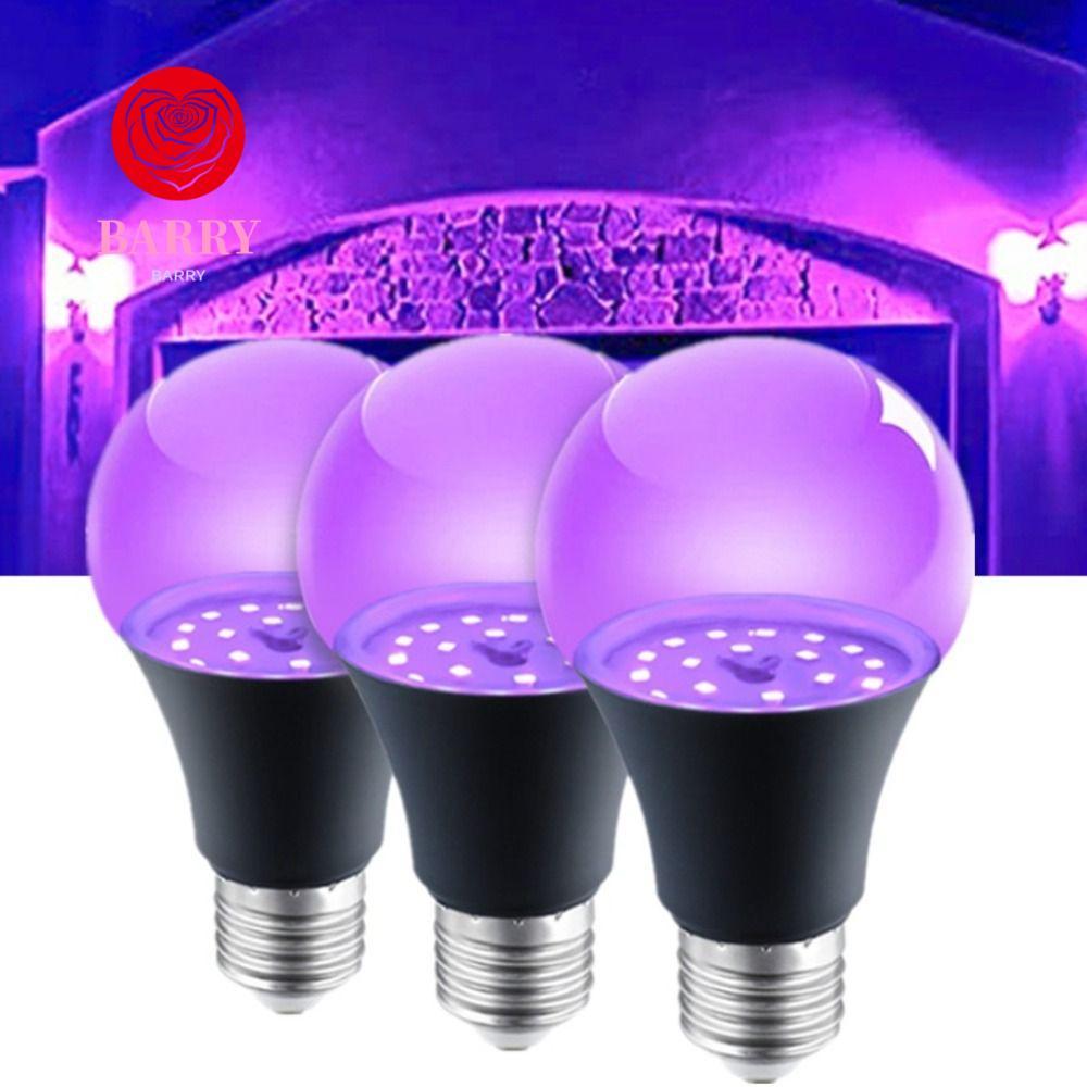 BARRY UV Purple Bulb, E26/E27 Spiral Aluminium Purple Black Light Bulb, Floodlight 10W 85-265V 360 G