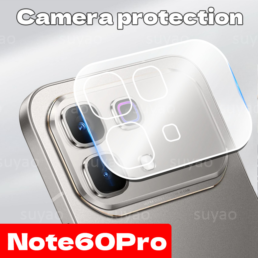 สําหรับ infinix Note 60Pro 60 Pro 5G 2026 เลนส์โทรศัพท์ฟิล์มกระจกนิรภัยกล้อง 3D Note60Pro Note60 ป้องกันเลนส์ HD Clear กลับโปร่งใส
