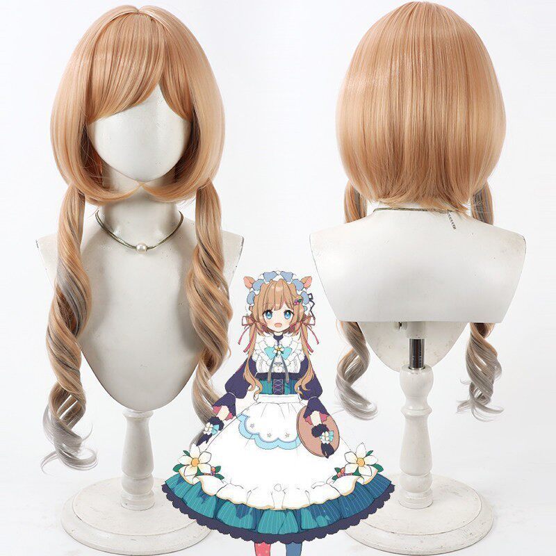 VTuber Eli Conifer Cosplay Wig with Realistic Scalp