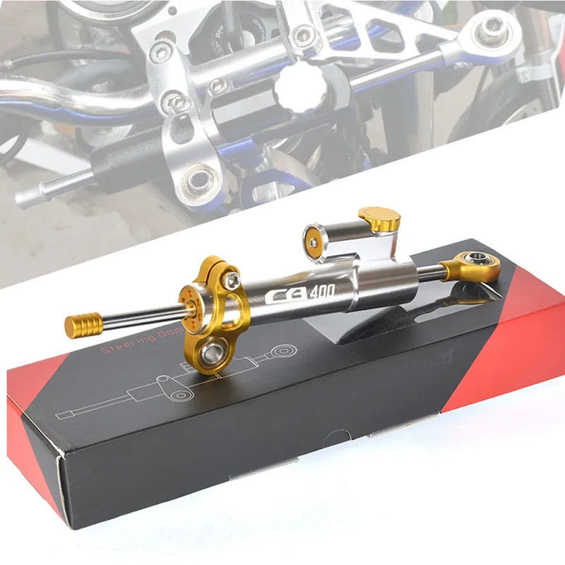 รถจักรยานยนต์พวงมาลัย Stabilize Damper ความปลอดภัยควบคุมยึดชุดสําหรับ HONDA CB400 CB 400 CB400F CB 4