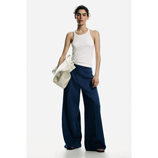 H&M(เอชแอนด์เอ็ม) กางเกงทรงกว้างตัดเย็บปราณีต ผู้หญิง 132474…