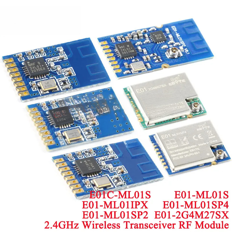 1-2pcs E01-2G4M27SX ML01SP4 Wifi โมดูลไร้สาย 2.4GHZ RF Transceiver nRF24L01 + PA + LNA 2 4km E01C-ML