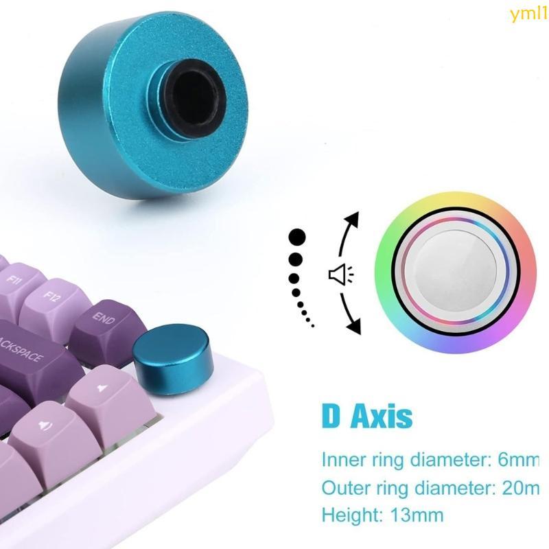 Yml1 ปุ่มโลหะควบคุมที่แม่นยําสําหรับ F75 IK75 คีย์บอร์ดแบบกลไกสําหรับเล่นเกม