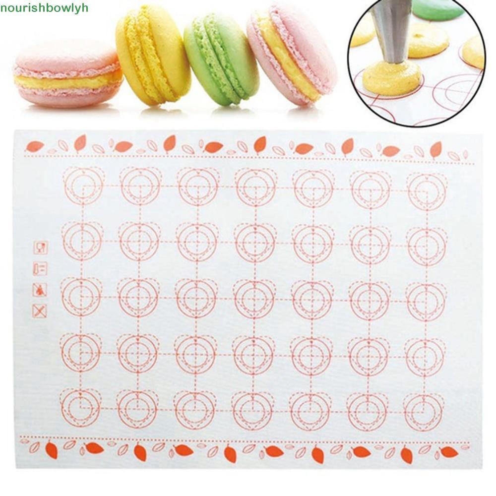 NOURISHBOW แผ่นรองอบคุกกี้ Non Stick เตาอบซิลิโคน Home Pastry Sheet