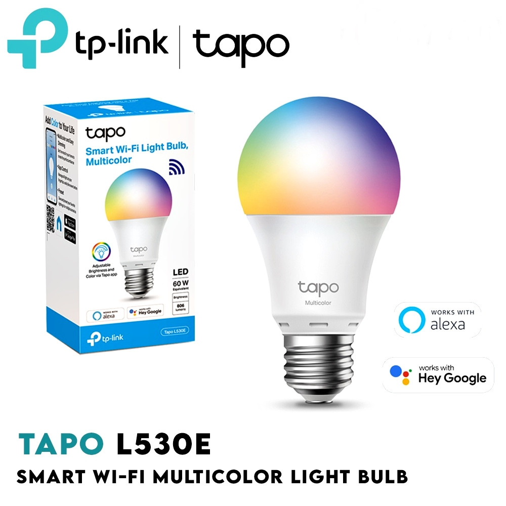 TP-Link (Tapo L530E) Smart Wi-Fi Light Bulb หลอดไฟอัจฉริยะ สั่งการด้วยเสียงได้ ผ่านแอป Smart Wi-Fi M