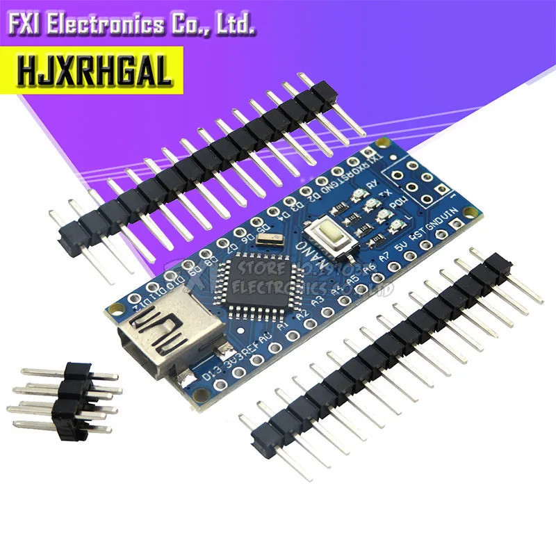 1PCS USB CH340 Nano V3.0 Gold-plated ATmega328P Controller สําหรับ NANO CH340 USB Driver Nano 3.0 AT