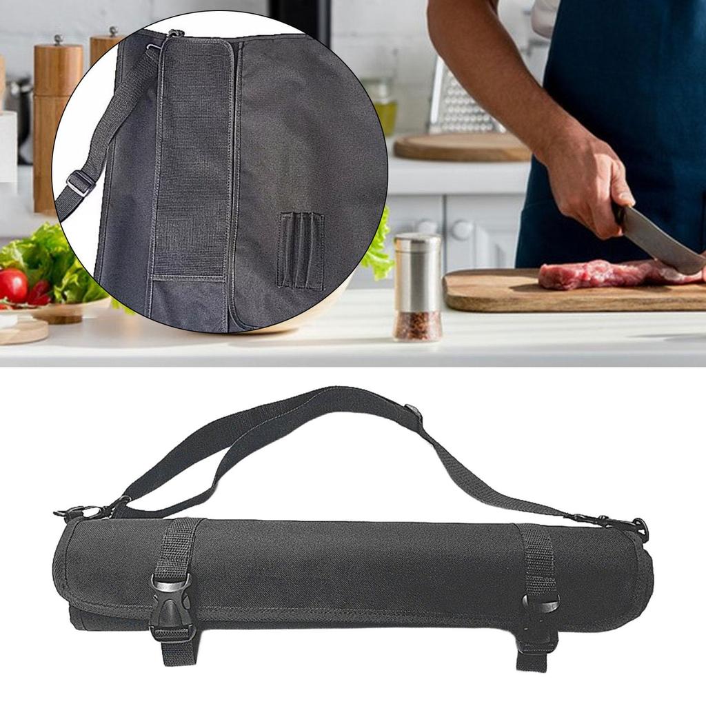 [trdfdv] Chef Organizer Roll Up Storage Bag Oxford Cloth Holder for Knives Chef Knife Roll Bag Backp