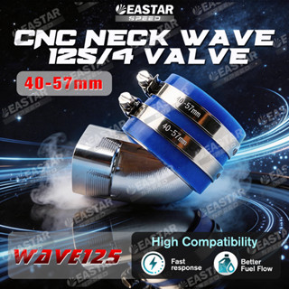 คอหรีด แต่ง CNC สำหรับใส่รถ คาร์บู Wave125 4วาล์ว คอไอดี คอห…
