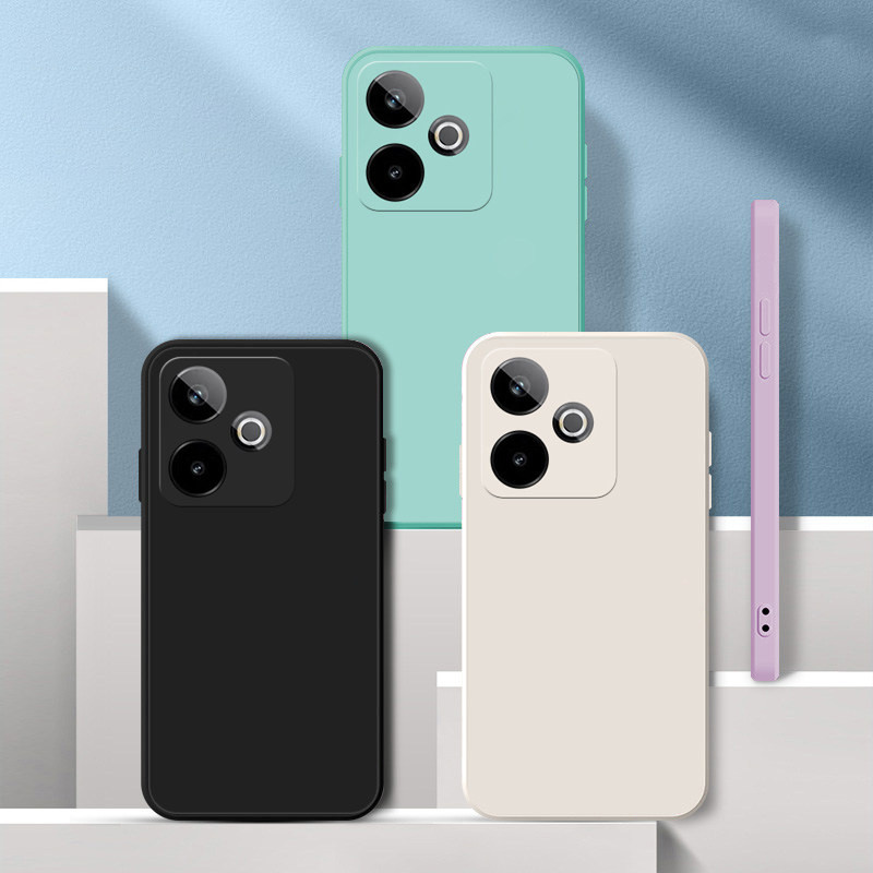 เคสโทรศัพท์สีทึบเรียบง่ายสําหรับ Realme Note 80 Matte Macaron Candy Color Soft Camera Lens Protector