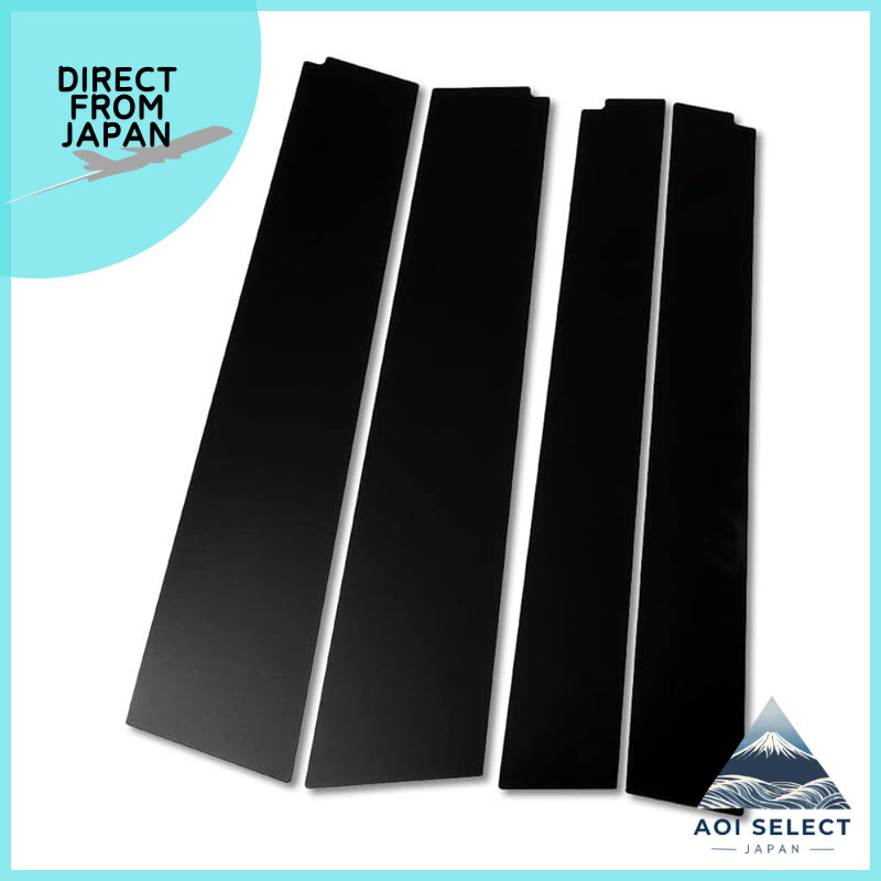 Nissan Serena C28 Pillar Garnish Piano Black 4PCS Exterior Pillar Cover Trim Gloss Black Acrylic Doo