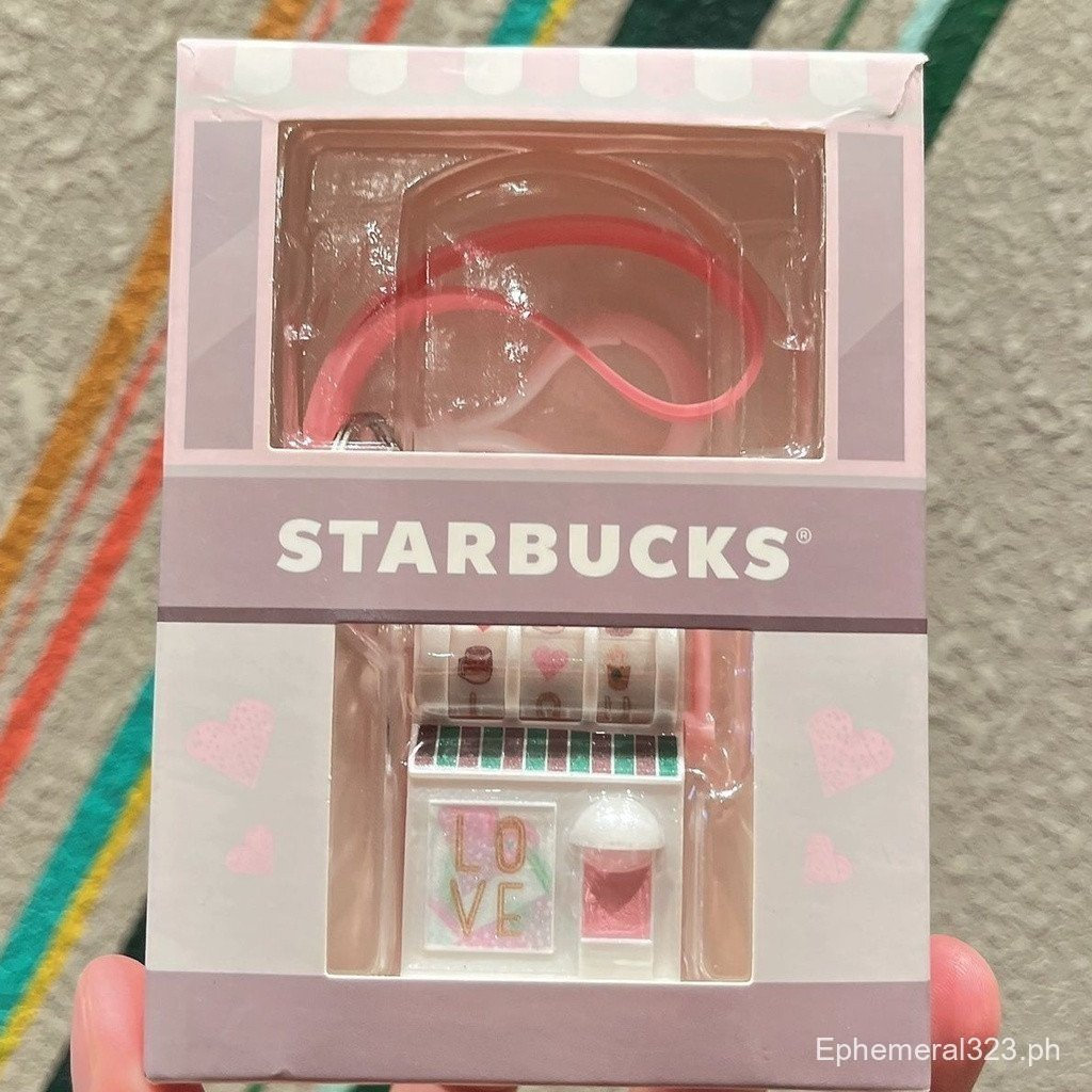 Starbucks Love My Slot Machine พวงกุญแจของเล่นคริสต์มาส Lucky Draw จี้ 2SAO CKM0 WI63