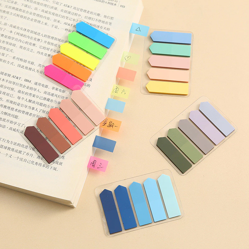 Dreamerhouse Fluorescent Color Transparent Sticky Note Arrow PET Sticky Note รวม Index Note N Times Stick