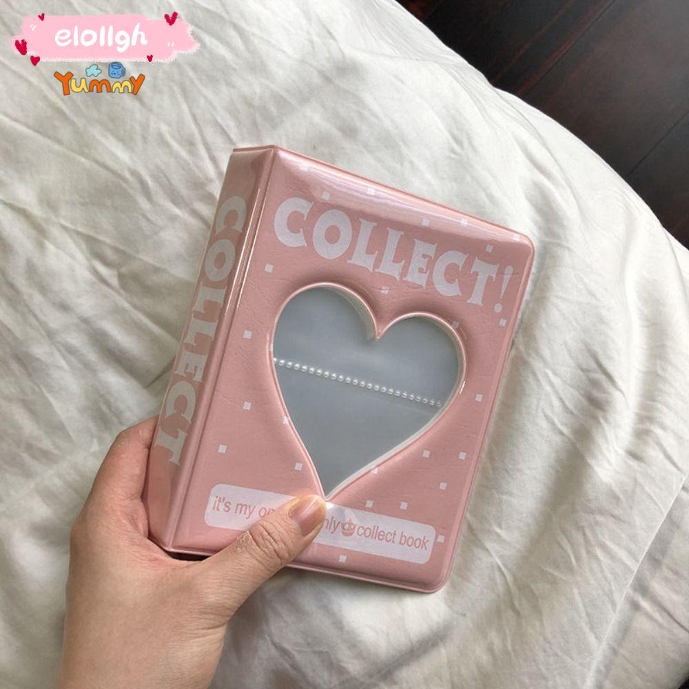 อัลบั้มรูป ELO11, ที่ใส่โฟโต้การ์ด Love Heart, ที่ใส่ภาพถ่าย PVC ขนาดเล็กสําหรับผู้หญิง