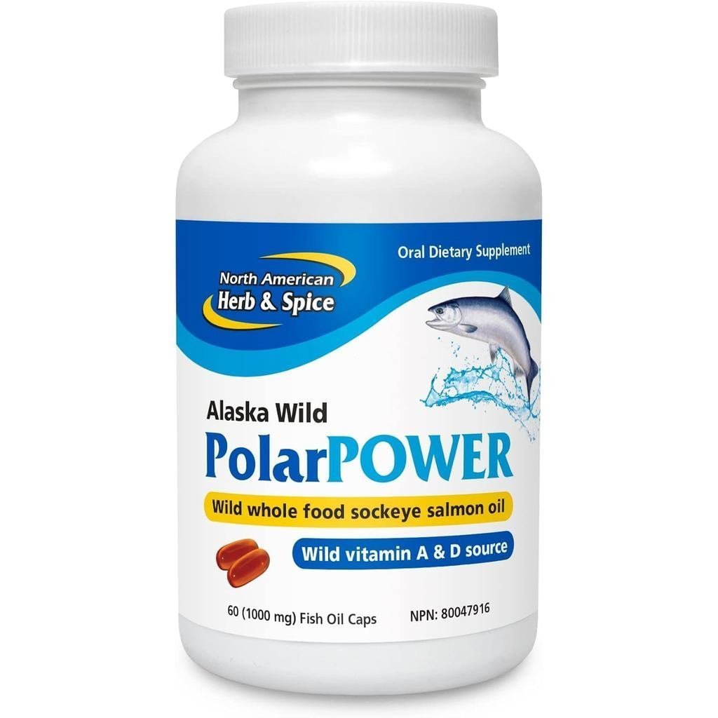 North American Herb and Spice, Polar Power Gel-Capsules, 60-Fish Oil Caps.
