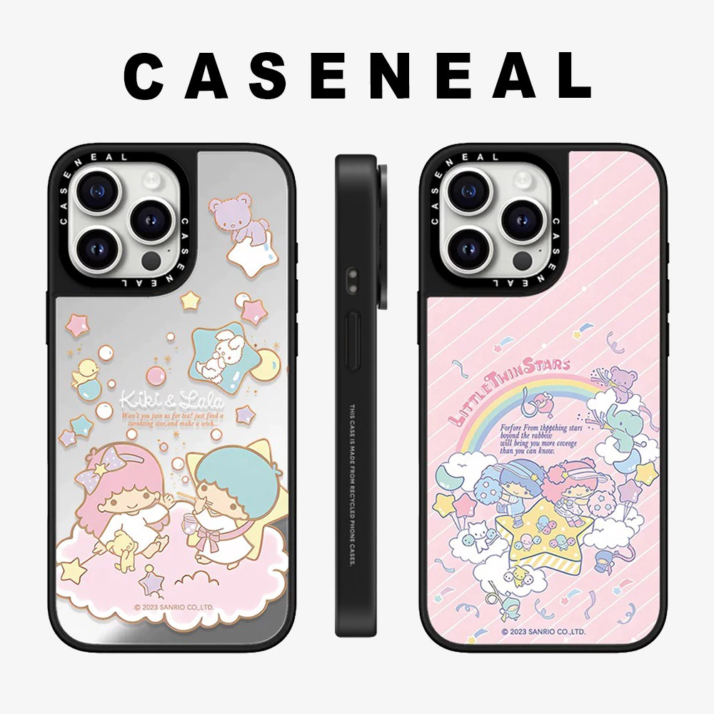 Drop proof CASENEALเคสโทรศัพท์สําหรับiPhone 17ProMax 17pro 17 air 16promax 16 15promax 15 14promax 13 13promax hard Case Little Twin Stars 12PromaxกรณีiPhone 11กรณีคุณภาพสูง