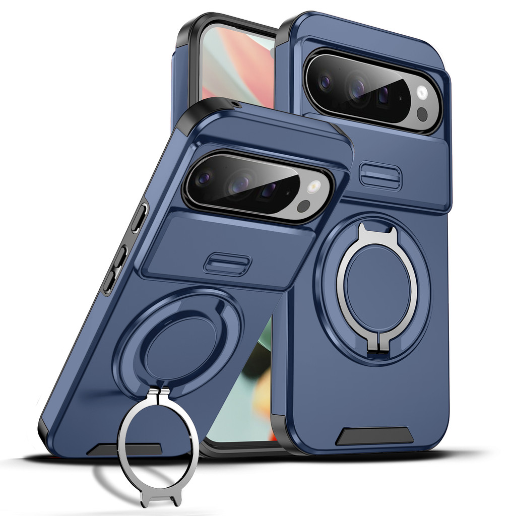 CasePower Slide-Window Case สําหรับ Google Pixel 10 9 8 7 Pro XL 10A 9A 8A ทนทานกันกระแทก 360° ขาตั้