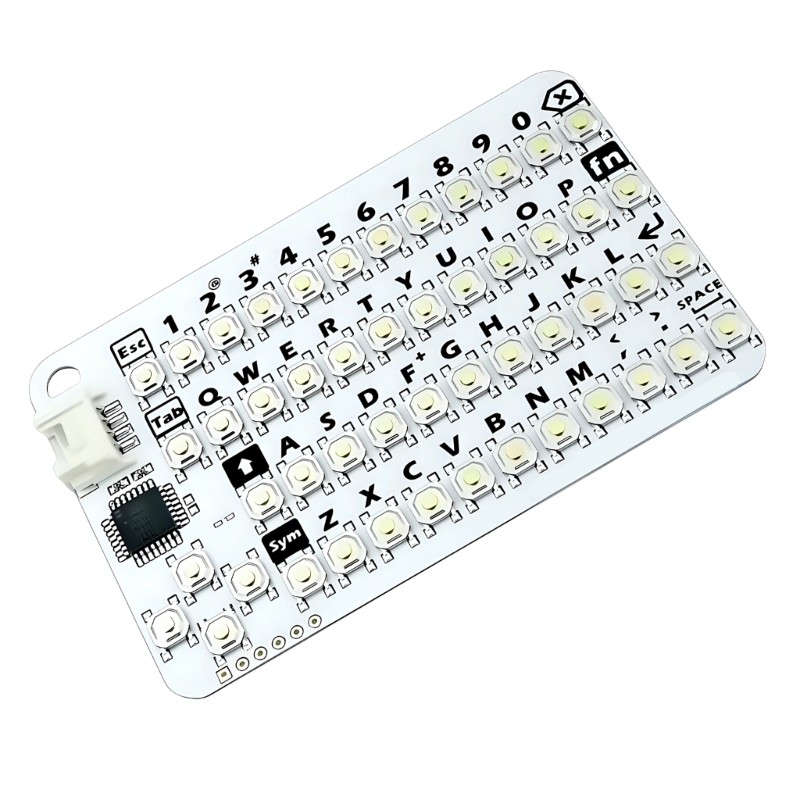 RUN Mini Card KB V1 1 หน่วยคีย์บอร์ด AVR MEGA8A ฐานปุ่มกดโปรแกรม 50 คีย์ประหยัดพื้นที่