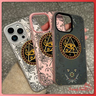 เคสโทรศัพท์แบบ 2 in 1 ซิลิโคนใส เคสเยลลี่ เคสไอโฟน 13 ดวงตาที่ลึกลับ  สำหรับ iPhone17 16 15 14 13 12 11 Pro Max X XR XS