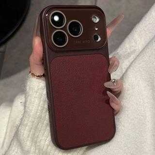 Luxury Candy Leather Crystal Large Window Case for iPhone 17 16 15 14 13 Pro Max 17Pro Shockproof Armor Bumper Plating Cover