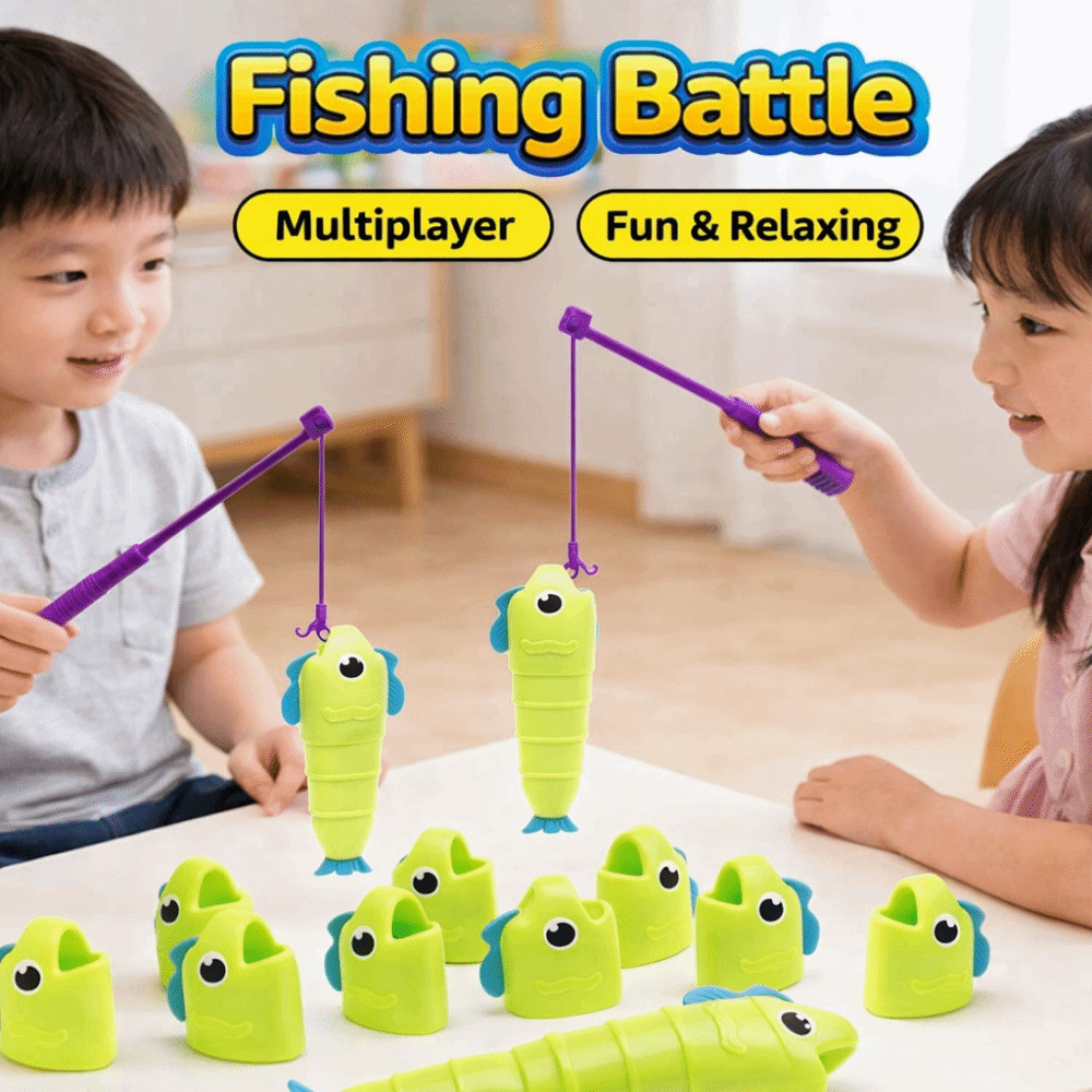 TOBE1 ชุดเกมตกปลาเพื่อการศึกษา, Retractable Parent-Child Interactive Retractable Fish ของเล่น, การพัฒนาทางปัญญาเกมกระดานสไตล์เด็กเดสก์ท็อป Early Education ราคา ถูกที่สุด ดีลบีเคเค แกลเลอรีภาพที่ 4