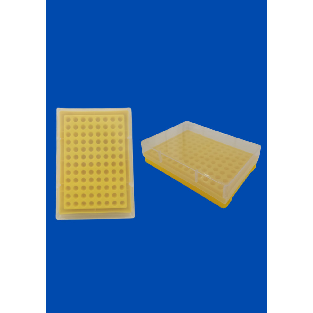 แท่นวางหลอดพีซีอาร์ พร้อมฝาปิด PCR Rack 96 well