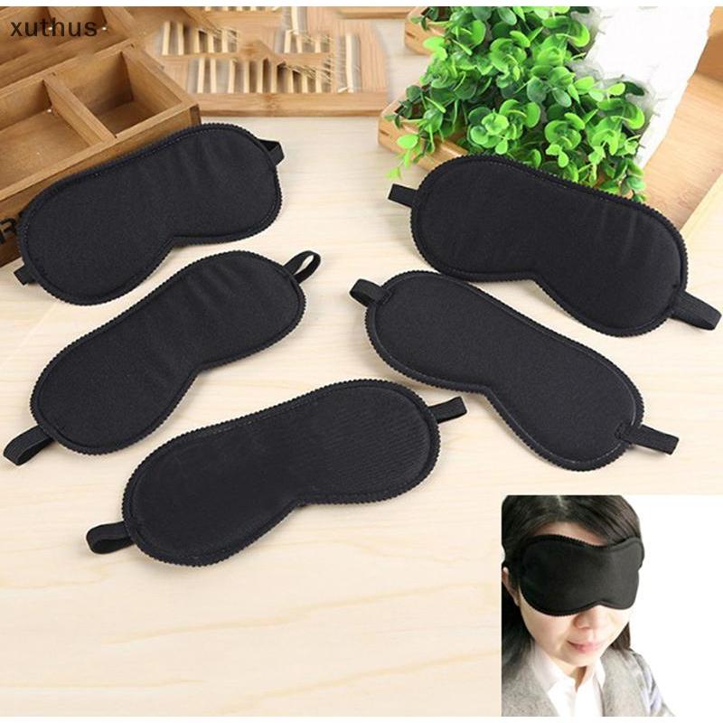 XUT Black Sleep Eye Mask Filled Sunshade Travel Sleep ผ่อนคลาย Aid ผ้าม่านตา N