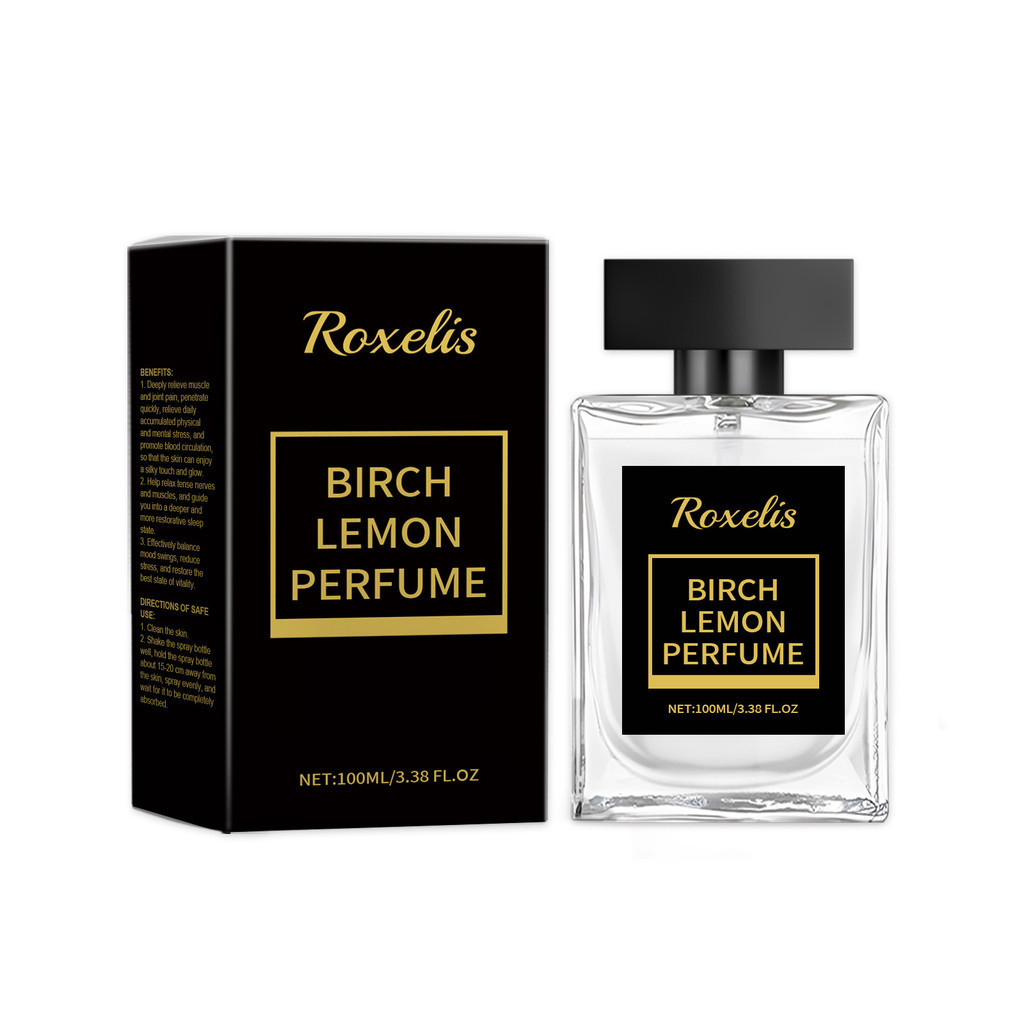 Roxelis Mens Charm Aromatherapy Birch Lemon Release Charm กลิ่นหอมธรรมชาติ Niche แบบพกพาน้ําหอมติดทน