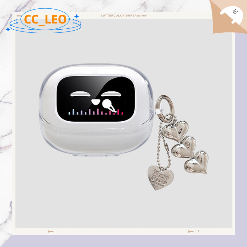 for UGREEN ClipBuds Magic Case Clear TPU Soft Case Protective Cover Cute Pendant Charm Suitable for UGREEN S6 Magic Film