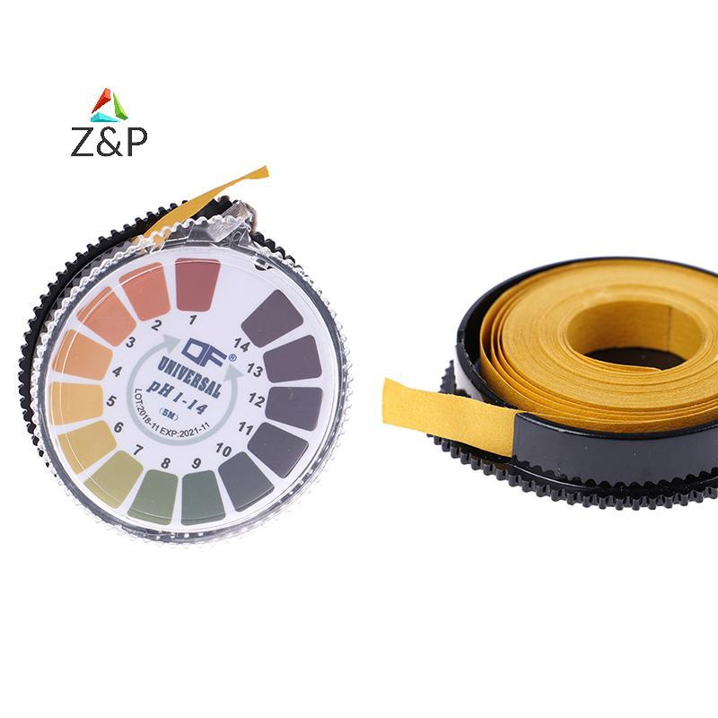 Z&P 1 ม้วน/5 ม. แถบทดสอบตัวบ่งชี้ ph ห้องปฏิบัติการ 1-14 กระดาษ litmus กรดอัลคาไลน์ COD