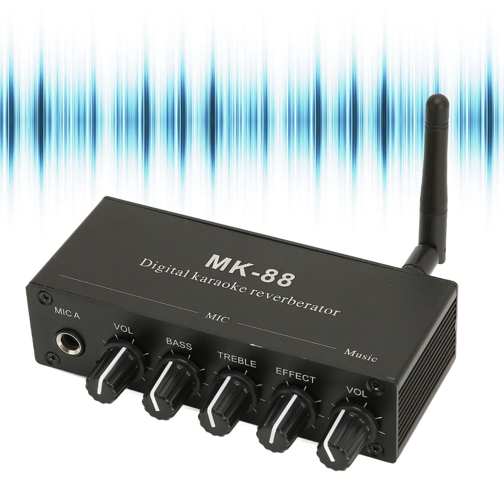 Ecotech MK88 แท้ ปรีไมค์MK-88 มีกล่องและadapter ปรีไมค์ คาราโอเกะ เครื่องมิกซ์เสียง บลูทูธในตัว ใส่ไ