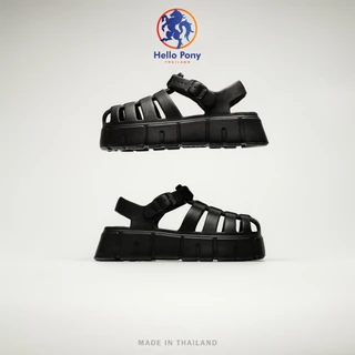 Hello Pony รุ่น MHM4012 รองเท้ารัดส้น รองเท้าแตะผู้หญิง แตะแบบสวม ส้นสูง สวมใส่สบาย EVA ทรงมินิมอล Size 36-41