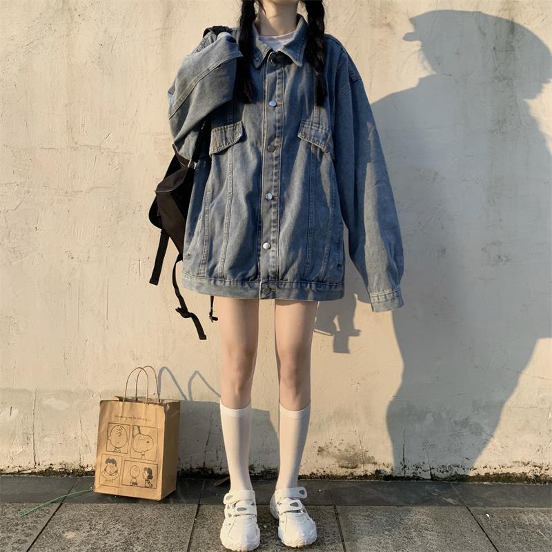 2026 แฟชั่น 2026 ชุดหญิงเกาหลีรุ่น Plus ขนาดไขมัน มม หลวมฤดูใบไม้ผลิฤดูใบไม้ร่วงสไตล์ขนาดเล็ก Retro 