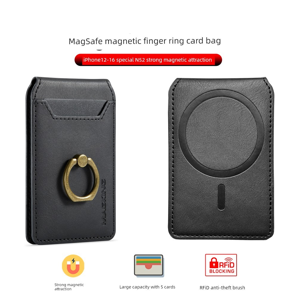 wallet magsafe magsafe wallet IPhone Apple MagSafe Magnetic Ring Card Holder Holder Holder Large Cap