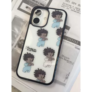 Good night boy สไตล์เกาหลี ins น่ารักเด็ก Anti-slip เหมาะสําหรับ iphone17pro/17promax เคสป้องกัน Apple 16 เคสโทรศัพท์ 16promax เคสป้องกัน 15/13/14 กรณี 11/12