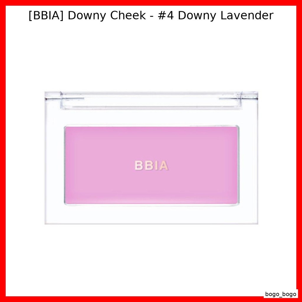 [BBIA] Downy Cheek - #4 Downy Lavender / Korean Blush / Natural Flush / ของแท้ 100% โดย bogo_bogo