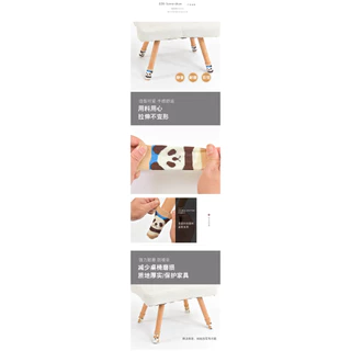 4ชิ้นถักป้องกันเก้าอี้ขาครอบคลุมขาหนาแผ่นกันลื่นและทนต่อการสึกหรอ