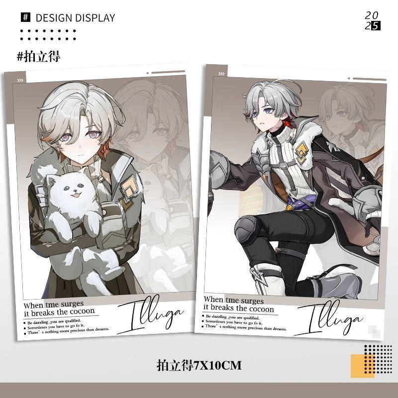 [Bota Shop] Yuanshen Ye Luoya Polaroid Clear Shop ประณีตแอนิเมชั่นเกมโปสการ์ดคอลเลกชันการ์ด HM