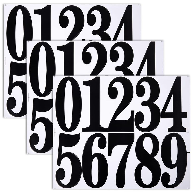 Large Waterproof Alphabet and Number Stickers, Numeric Labels and Letter Stickers