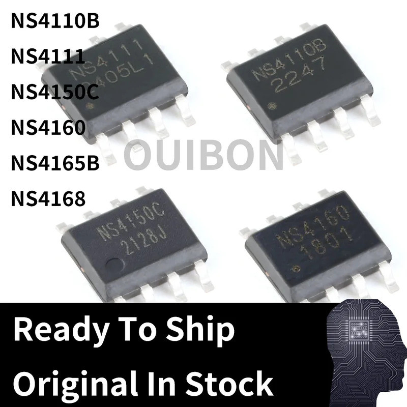 5PCS NS4110B NS4111 NS4150C NS4160 NS4165B NS4168 ชิป SOP8 Class-D เครื่องขยายเสียง IC
