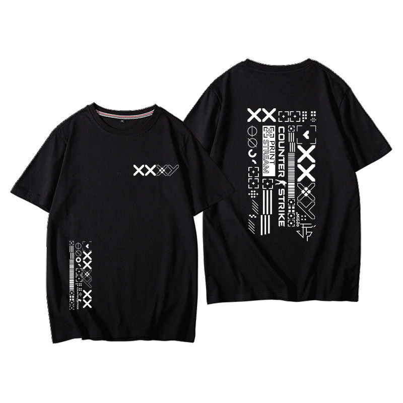 เสื้อยืด CS:GO / CS2 🎮 ลาย Sticker Capsule (印花集) เสื้อเกมมิ่งในตำนาน | ผ้าคอตตอน 100% Unisex สไตล์ E