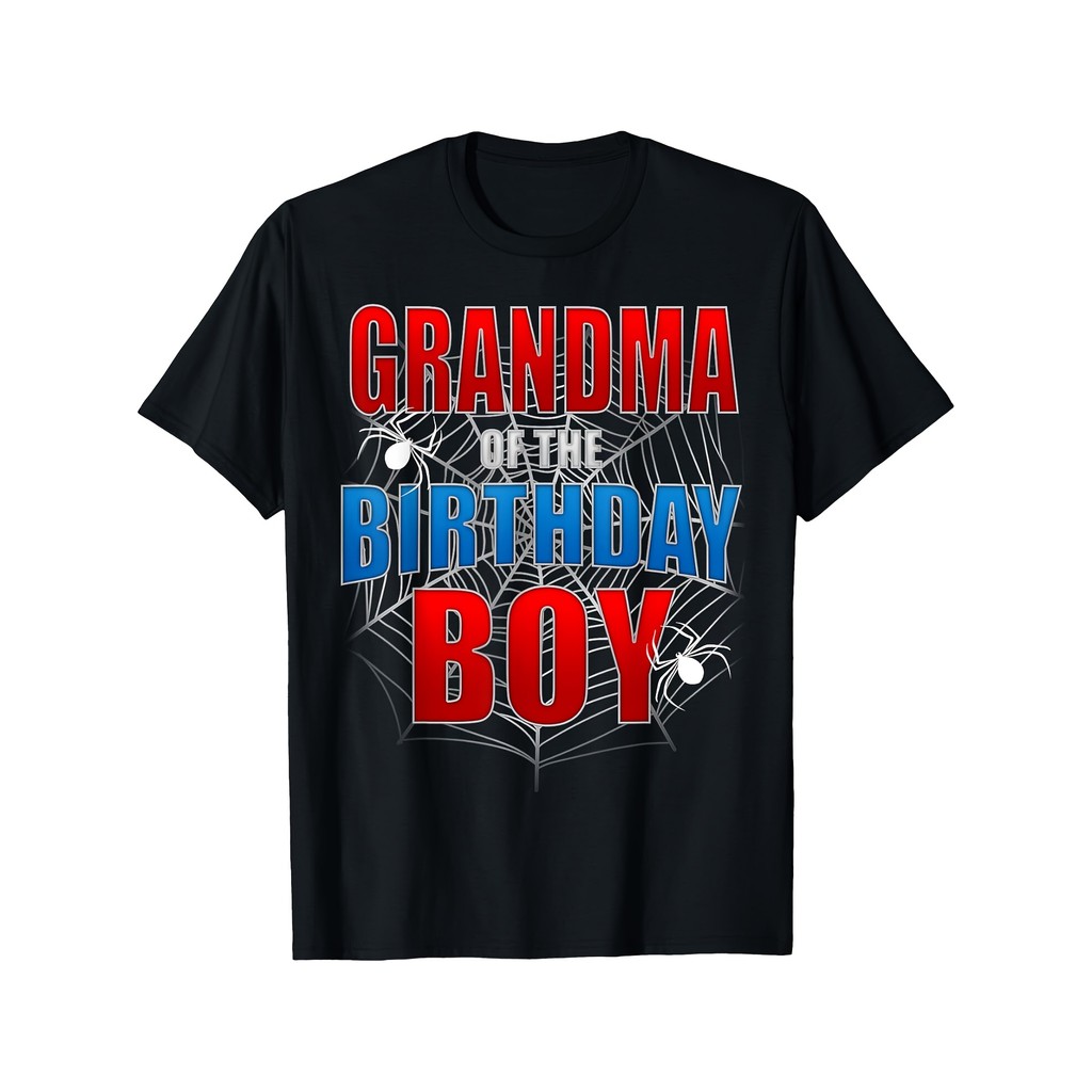 GRANDMA Of The Birthday Boy เครื่องแต่งกาย Spider Web Spider Lover เสื้อยืด Hoodie