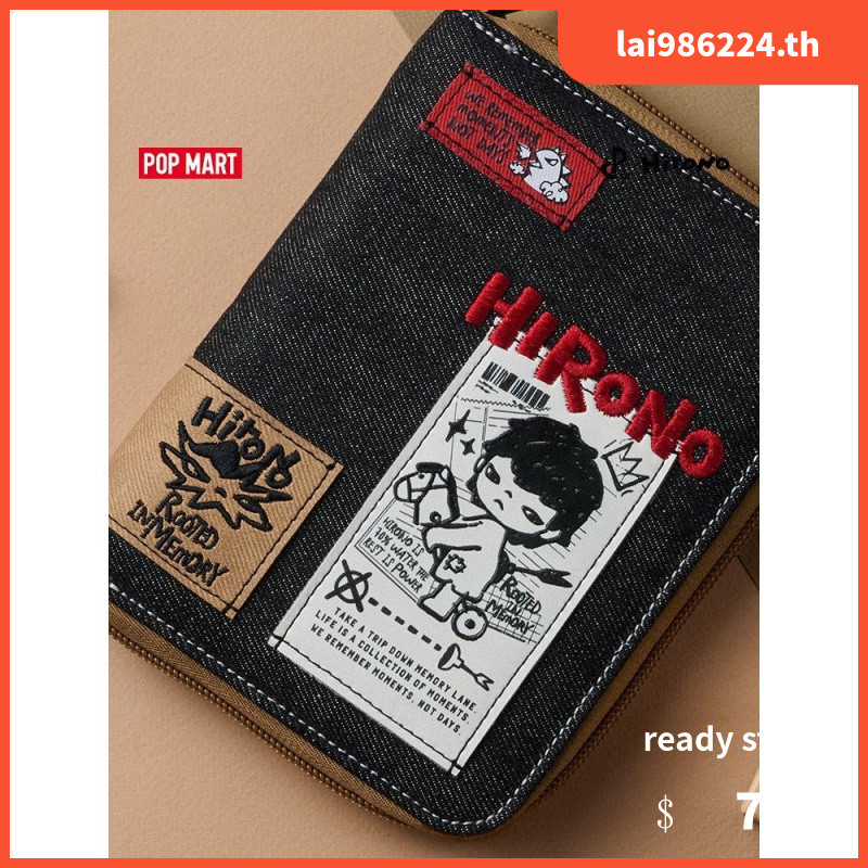 100% POPMART Hirono Hirono Hirono Series Passport Bag Travel Abroad Portable Storage Card Case