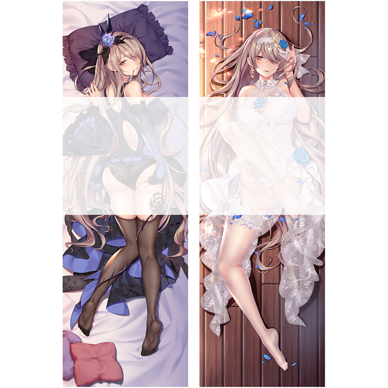 ผลกระทบ Honkai 3rd Rita Rossweisse Dakimakura หมอนกอดอะนิเมะหมอนผ้าปูที่นอนปลอกหมอน Otaku ของขวัญ