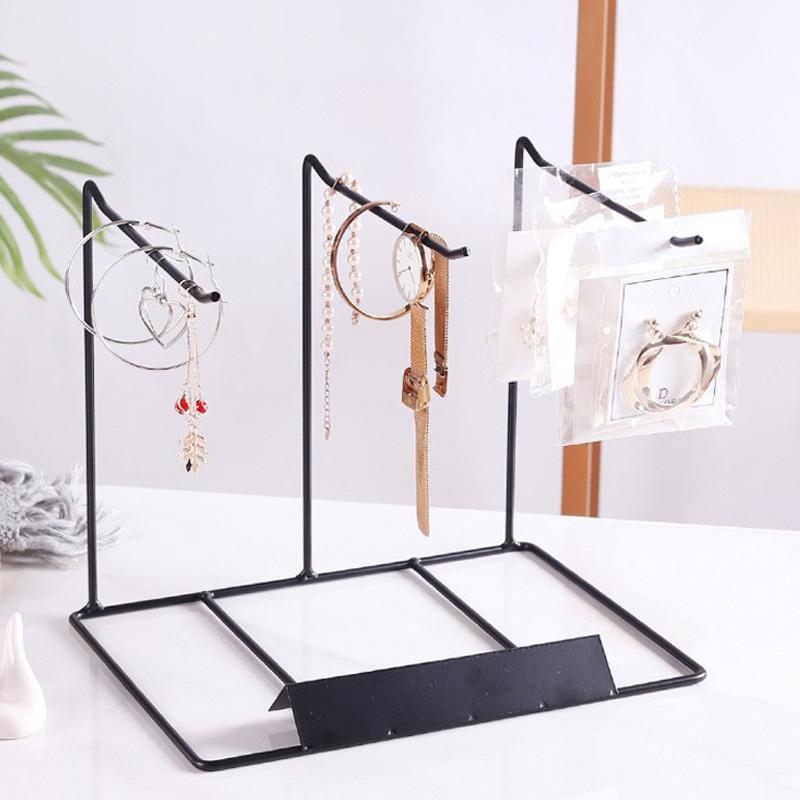 Blossom Bazaar เหล็กเครื่องประดับขาตั้งเดสก์ท็อป Sundries ผู้ถือ Jewellery Rack สําหรับสร้อยคอสร้อยข้อมือต่างหูแหวน s BB