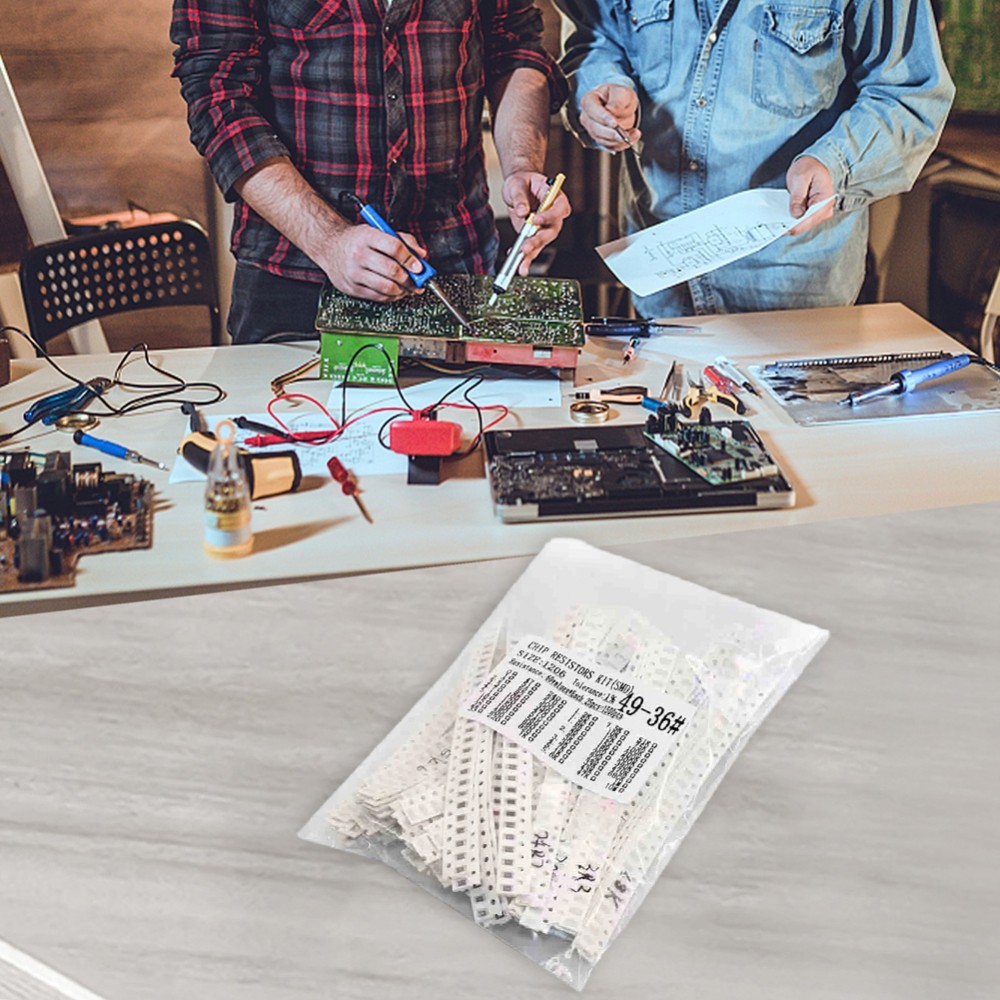 1500pcs 1206 0R ~ 10M สําหรับตัวต้านทานฟิล์ม SMD 60 ค่า*25pcs สําหรับตัวต้านทานชิป SMD