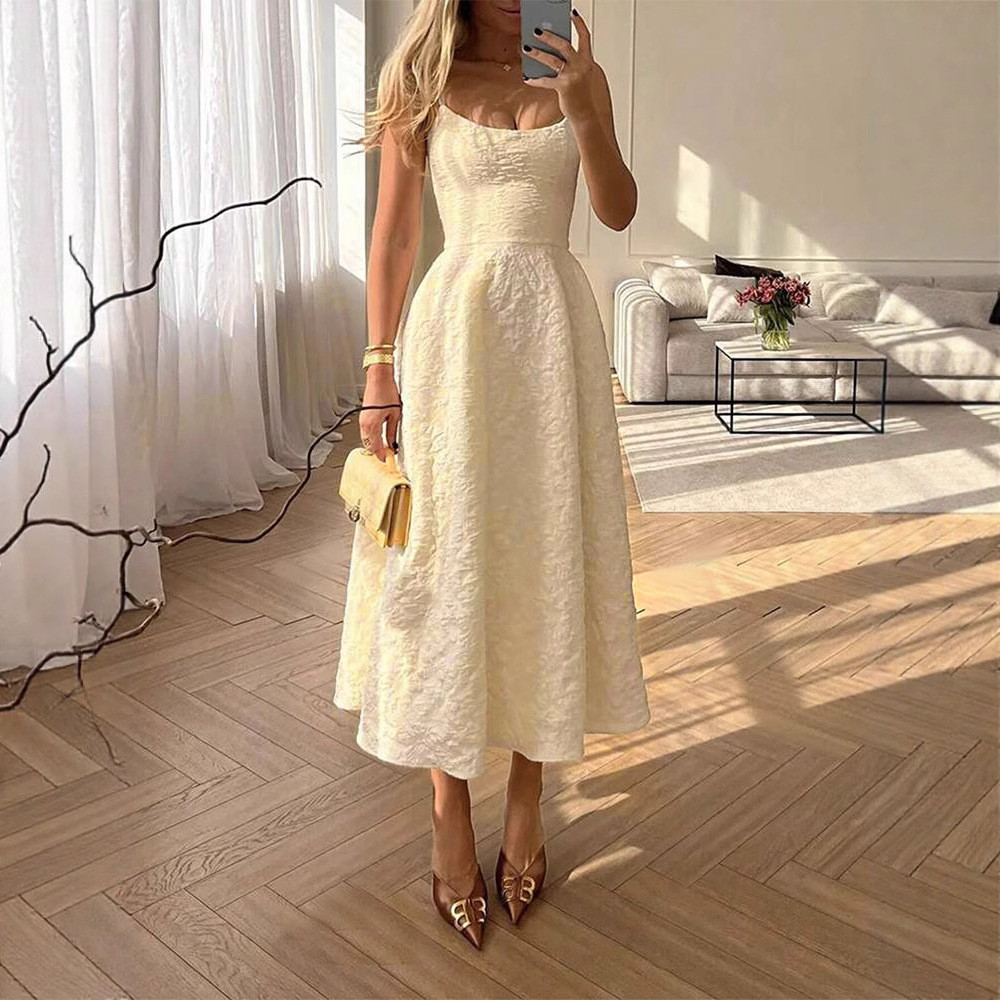 AD442 Pure Desire สไตล์ส่วนตัวบริการเสื้อผ้าผู้หญิงคนดังสลิงสไตล์ One-Line คอชุดเจ้าหญิง 1.21 A1