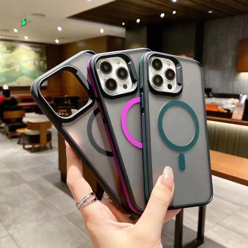 เหมาะสําหรับ iPhone 17 Pro Max ใหม่ iPhone 16 Pro เคสโทรศัพท์ Magnetic iPhone 15 Pro Frosted iPhone 