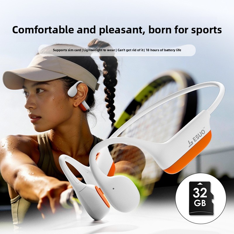 2025 หูฟังการ์ด Plug-in-ear MP3 หูฟังบลูทูธแบบเปิด Air Conduction สําหรับกีฬาวิ่ง