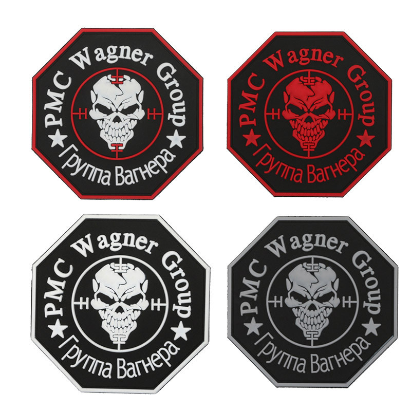 กลางแจ้งรัสเซีย Hell Vanguard Moon Badge PMC Wagner Group PVC Armband ทหารพัดลมยุทธวิธี Badge 0122hw